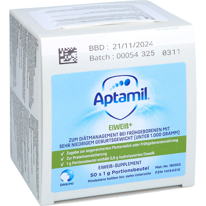 APTAMIL EIWEISS+, 50X1 g PUL