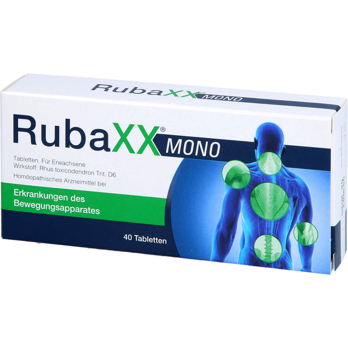 RubaXX mono Tabletten bei Erkrankungen des Bewegungsapparates, 40 pcs. Tablets