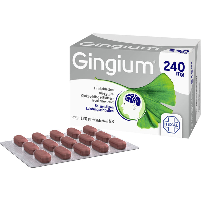 Gingium 240 mg Filmtabletten, 120 pcs. Tablets