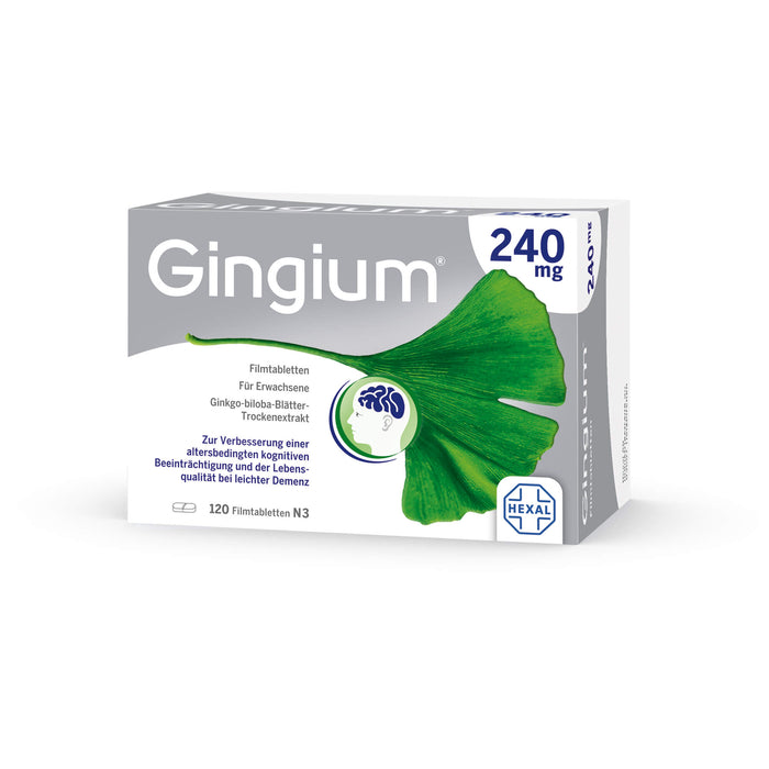 Gingium 240 mg Filmtabletten, 120 pcs. Tablets