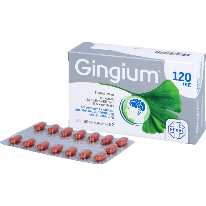 Gingium 120 mg Filmtabletten, 60 pcs. Tablets