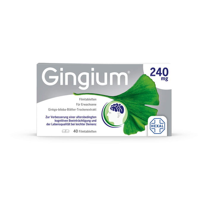 Gingium 240 mg Filmtabletten, 40 pc Tablettes