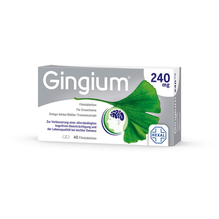 Gingium 240 mg Filmtabletten, 40 pc Tablettes