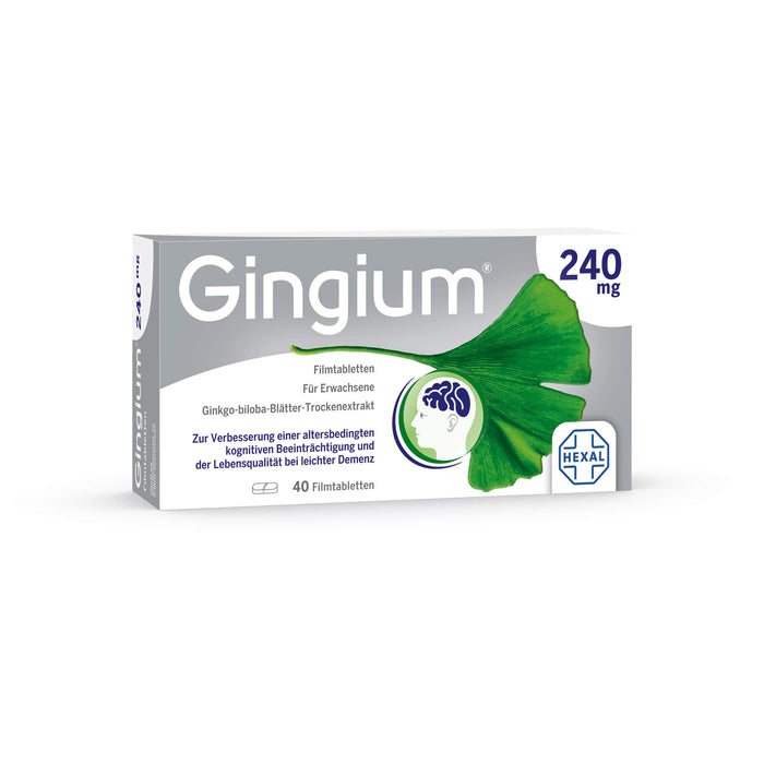 Gingium 240 mg Filmtabletten, 40 pc Tablettes