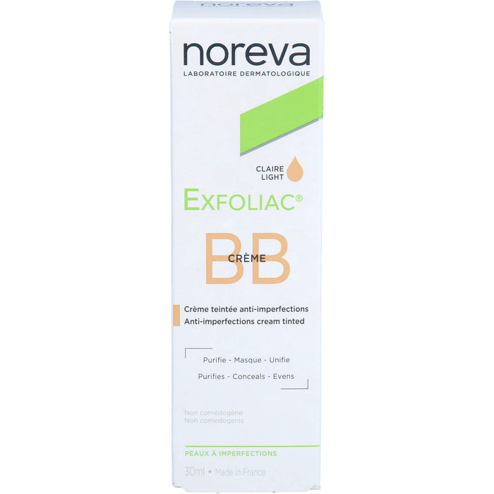 noreva Exfoliac getönte BB-Creme hell, 30 ml Crème