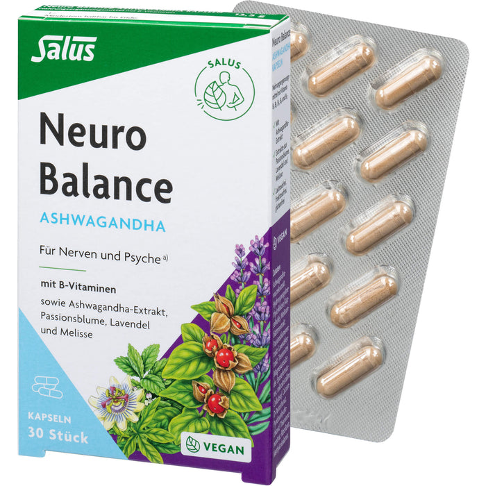 Salus Neuro Balance Ashwagandha Kapseln, 30 St. Kapseln