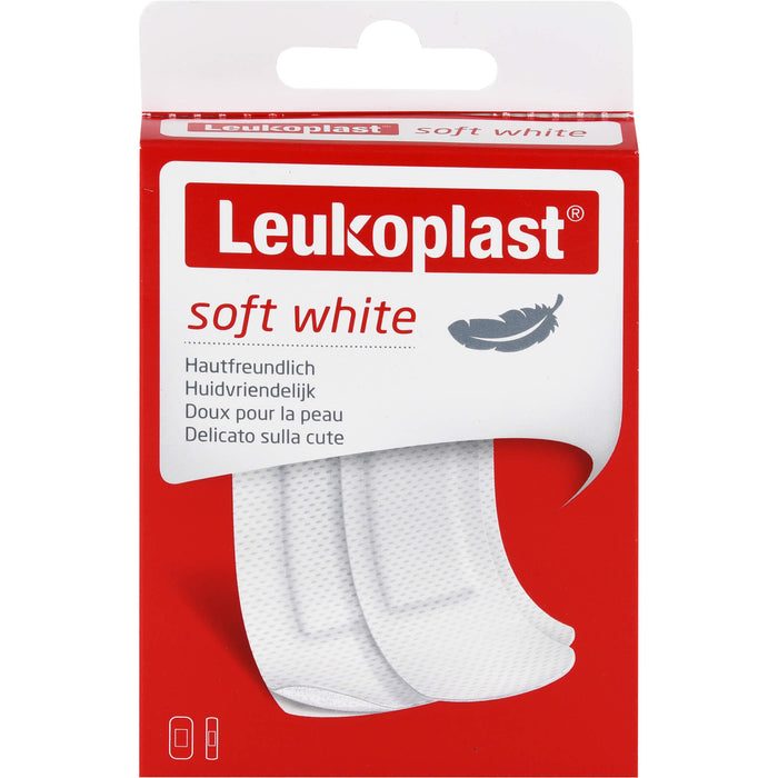 LEUKOPLAST SOFT WHITE 19X72MM (12ST) 38X72MM (8ST), 20 St PFL