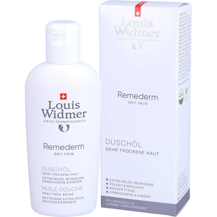 Louis Widmer Remederm Duschöl für sehr trockene Haut, 200 ml Öl