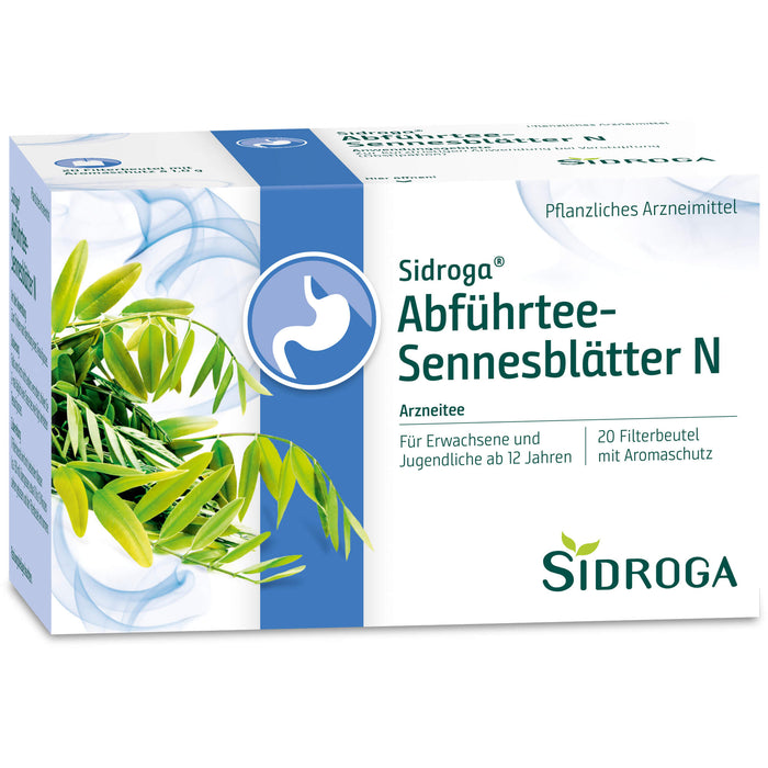 Sidroga Abführtee-Sennesblätter N Arzneitee Beutel, 20 pcs. Filter bag