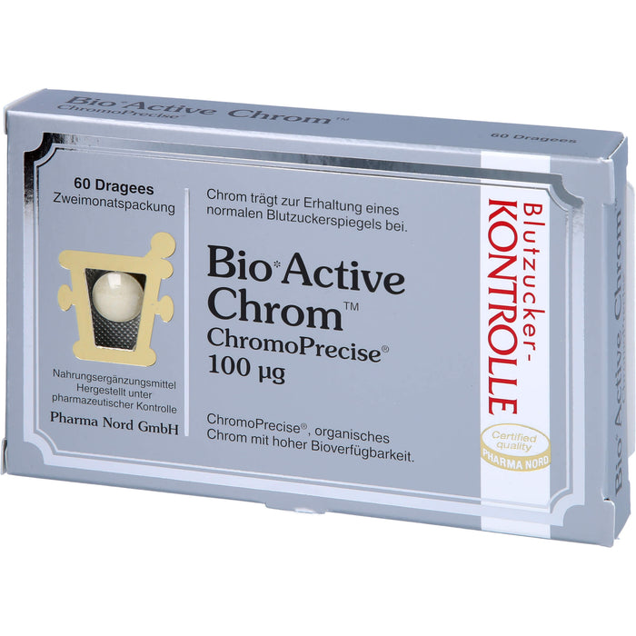 Pharma Nord BioActive Chrom 100 Mikrogramm Dragees, 60 pcs. Tablets