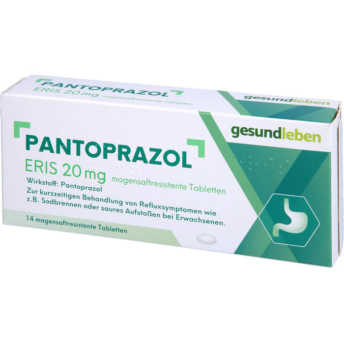 gesundleben Pantoprazol Eris 20 mg Tabletten bei Sodbrennen, 14 pcs. Tablets