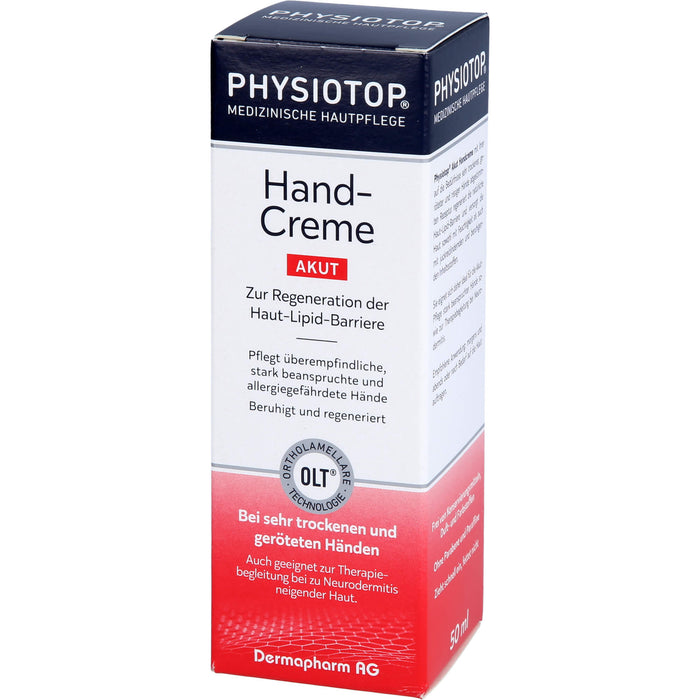 PHYSIOTOP akut Handcreme, 50 ml Crème