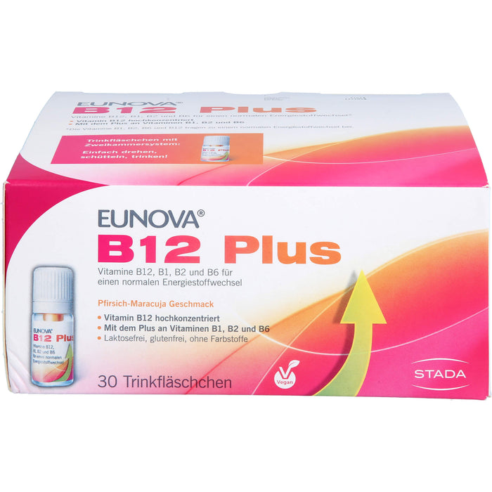 EUNOVA B12 Plus Trinkfläschchen, 30 St. Ampullen