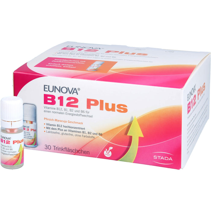 EUNOVA B12 Plus Trinkfläschchen, 30 St. Ampullen