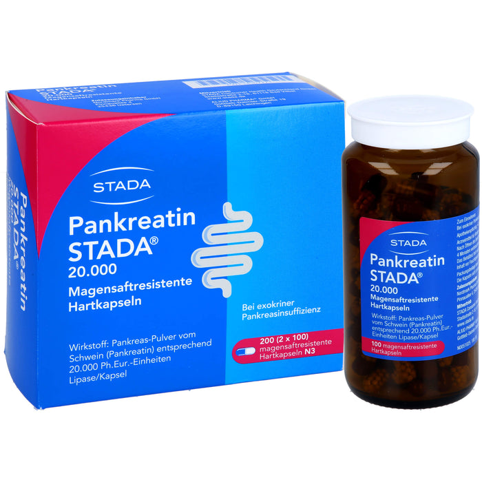 Pankreatin STADA 20.000, Magensaftresistente Hartkapseln, 200 St HKM