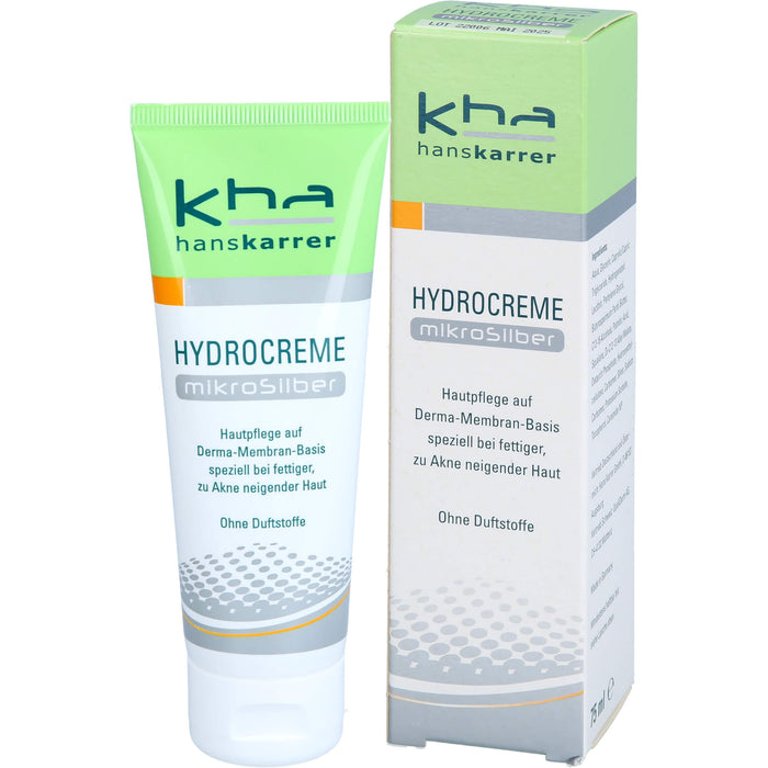 Hans Karrer Hydrocreme Mikrosilber bei normaler bis fettiger Haut, 75 ml Crème