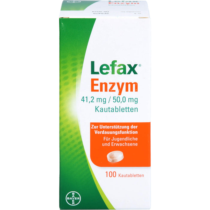 Lefax Enzym, 41,2 mg / 50 mg Kautablette, 100 pc Tablettes