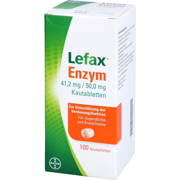 Lefax Enzym, 41,2 mg / 50 mg Kautablette, 100 pcs. Tablets