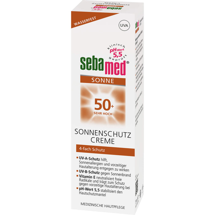 Sebamed Sonnenschutz Creme LSF 50+, 75 ml Creme