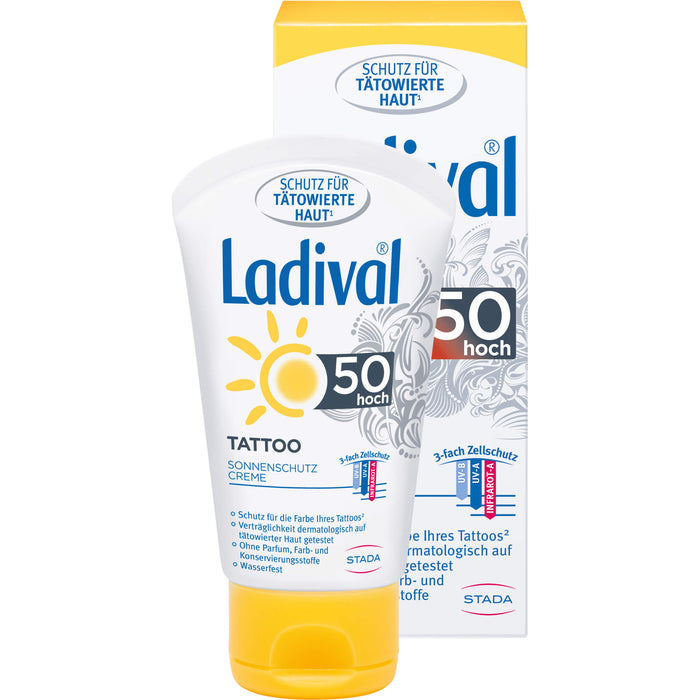 Ladival Tattoo LSF 50 Sonnenschutzcreme, 50 ml Crème