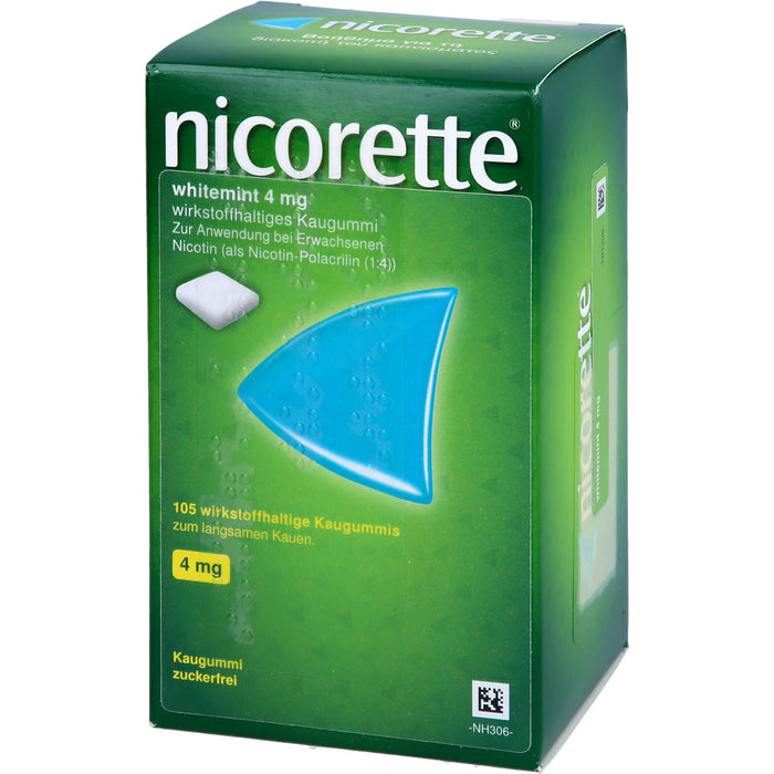 nicorette whitemint 4 mg Kaugummi Reimport Kohlpharma, 105 pc Gomme à mâcher