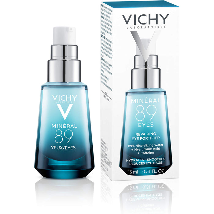 VICHY Minéral 89 Augen Hyaluron-Boost Pflege-Elixier, 15 ml Lösung