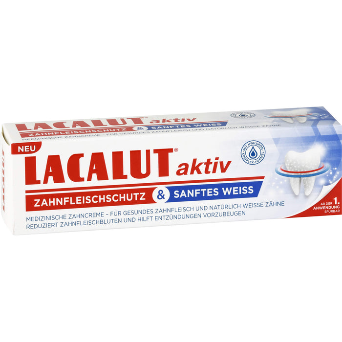 LACALUT aktiv medizinische Zahncreme, 75 ml Toothpaste