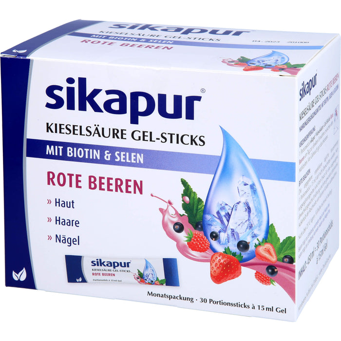 sikapur Kieselsäure Gel-Sticks Rote Beeren, 30 St