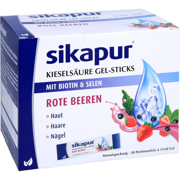 sikapur Kieselsäure Gel-Sticks Rote Beeren, 30 St