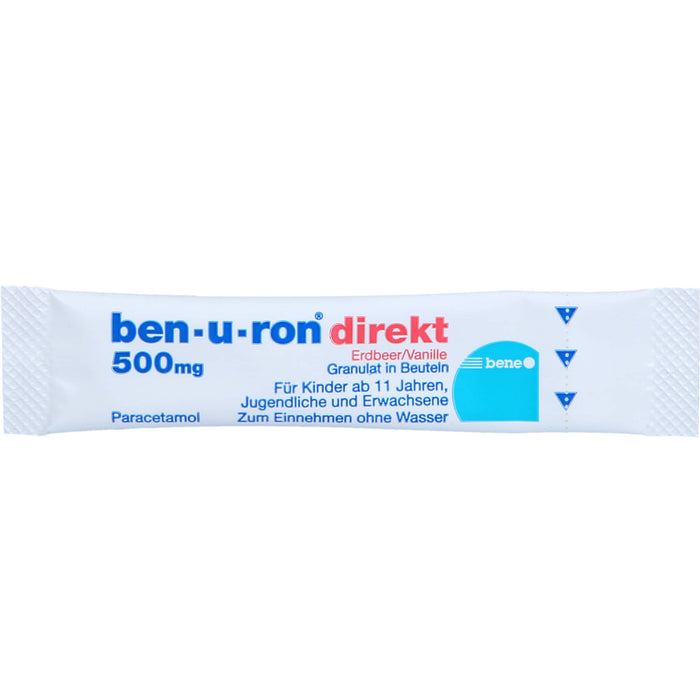 ben-u-ron direkt 500 mg Granulat Erdbeer/Vanille, 10 pcs. Sachets