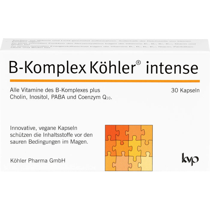 B-Komplex Köhler intense Kapseln, 30 pc Capsules