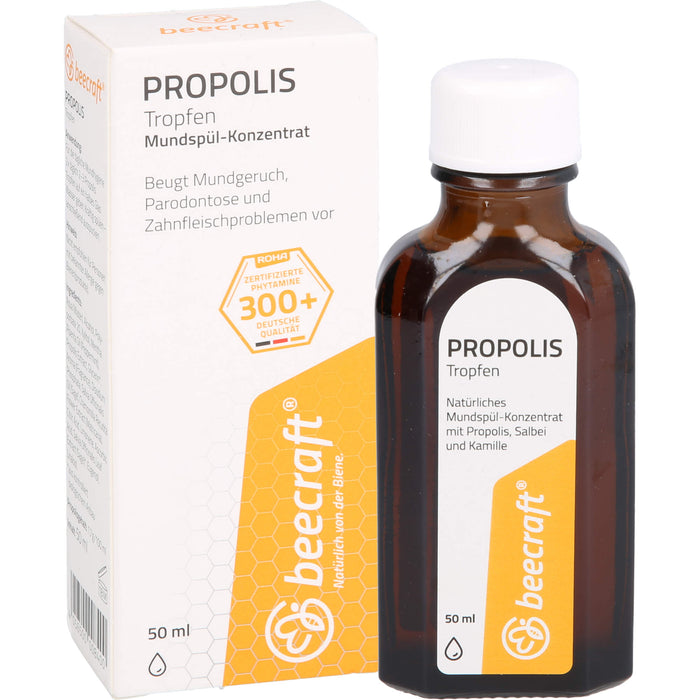 beecraft Propolis Tropfen Mundspül-Konzentrat, 50 ml Lösung