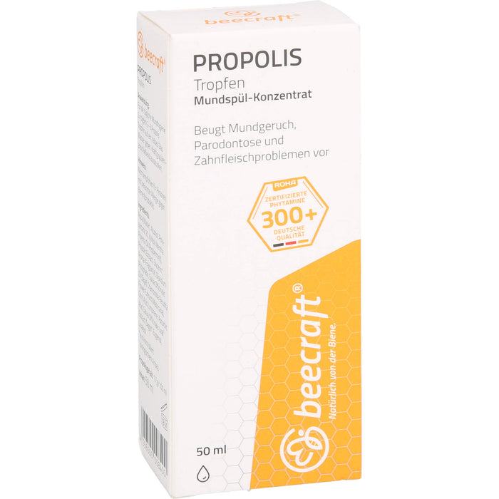 beecraft Propolis Tropfen Mundspül-Konzentrat, 50 ml Solution