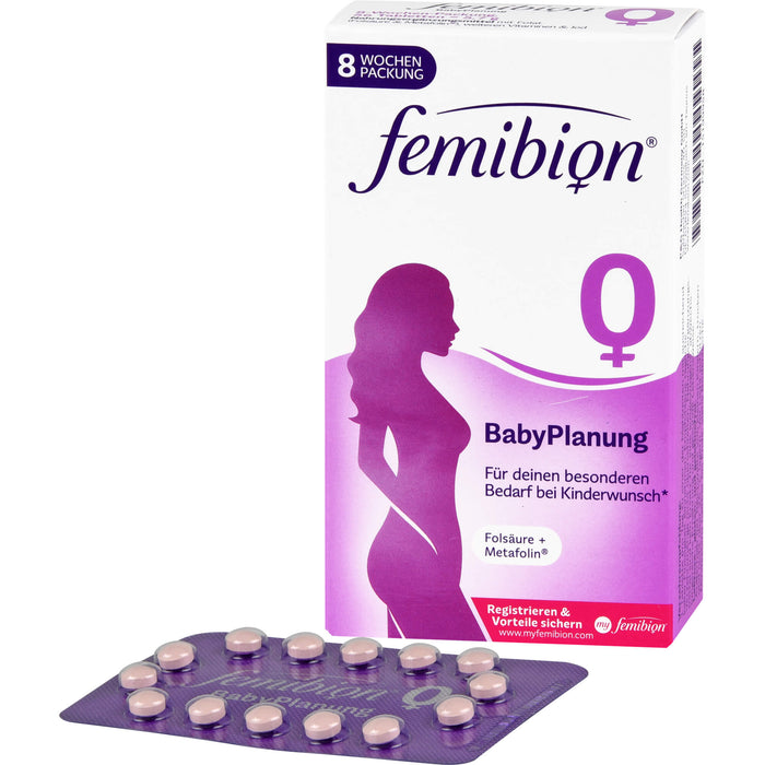 Femibion 0 Babyplanung Folsäure + Metafolin Tabletten, 56 pc Tablettes