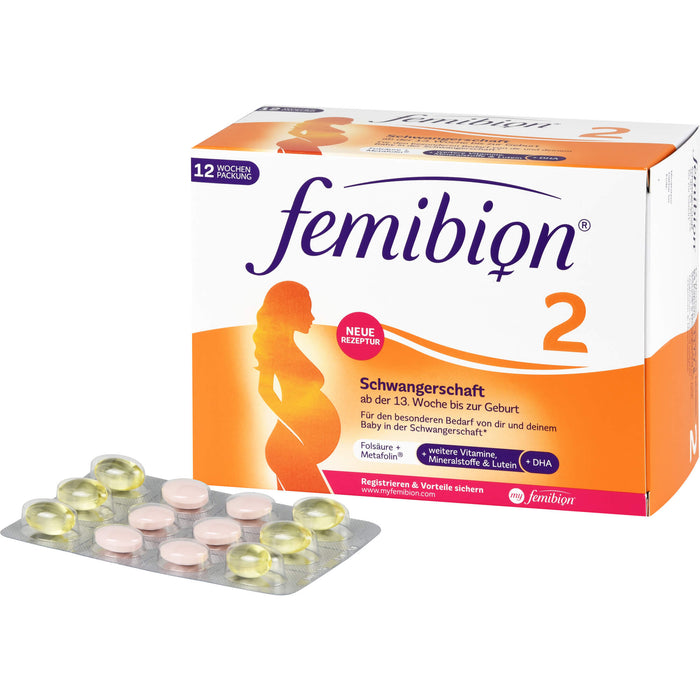 Femibion 2 Schwangerschaft Tabletten und Kapseln, 84 St. Tabletten