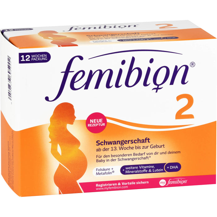 Femibion 2 Schwangerschaft Tabletten und Kapseln, 84 pc Tablettes