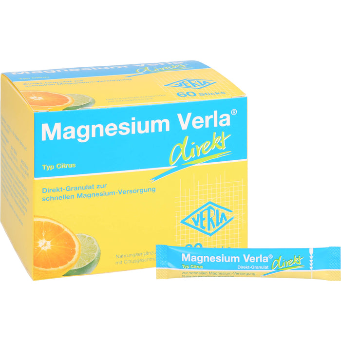 Magnesium Verla direkt Citrus Direkt-Granulat, 60 pc Sachets