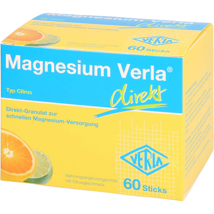 Magnesium Verla direkt Citrus Direkt-Granulat, 60 St. Beutel