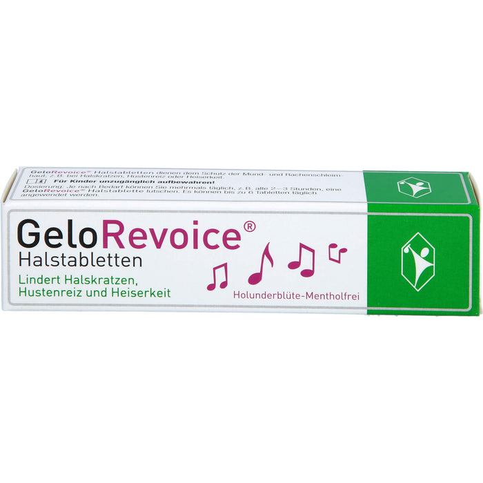 GeloRevoice Halstabletten Holunderblüte-Mentholfrei, 20 St. Tabletten