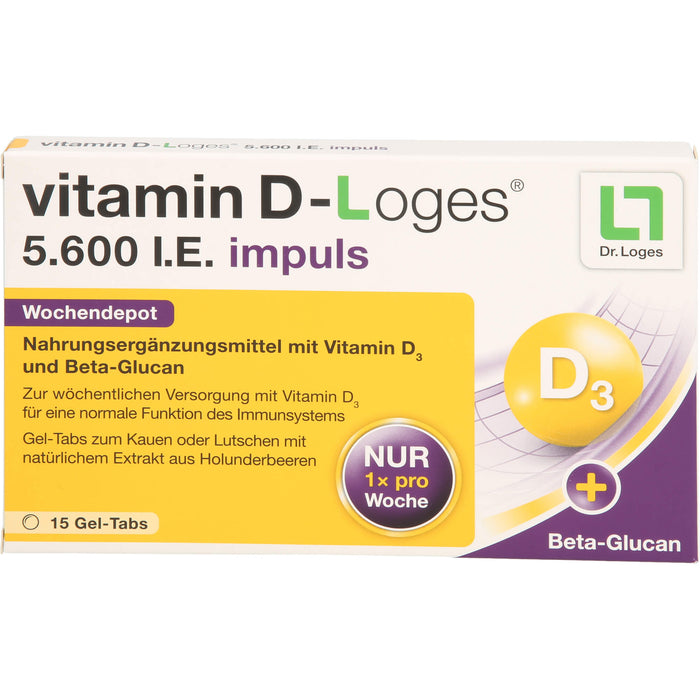 vitamin D-Loges 5,600 I.E. impuls Wochendepot, 15 St KTA