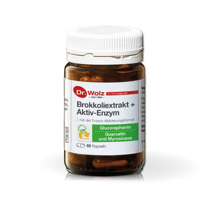 Dr. Wolz Brokkoliextrakt + Aktiv-Enzym Kapseln, 60 pc Capsules