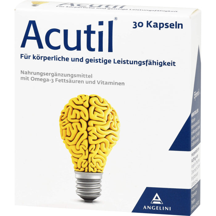 Acutil Kapseln für körperliche und geistige Leistungsfähigkeit, 30 pcs. Capsules