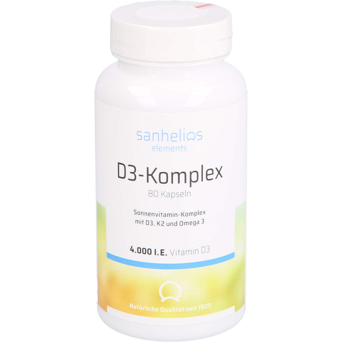 sanhelios Vitamin D3 Sonnenvit.-Komp.mit K2, 80 St KAP