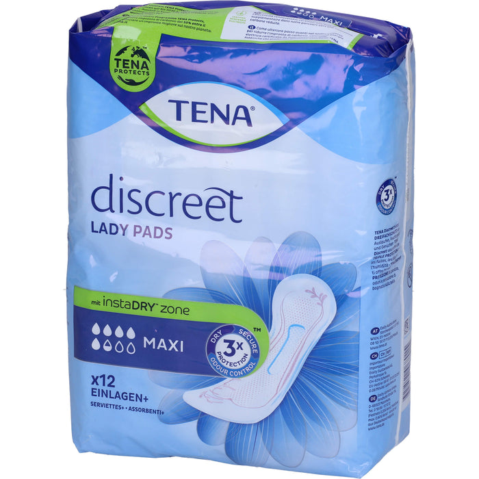 TENA Lady Discreet Maxi Night Inkontinenz Einlagen, 12 pcs. Bandage