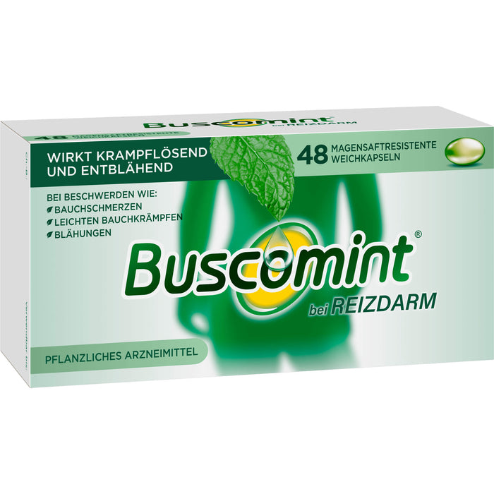 Buscomint Weichkapseln bei Reizdarm, 48 pcs. Capsules