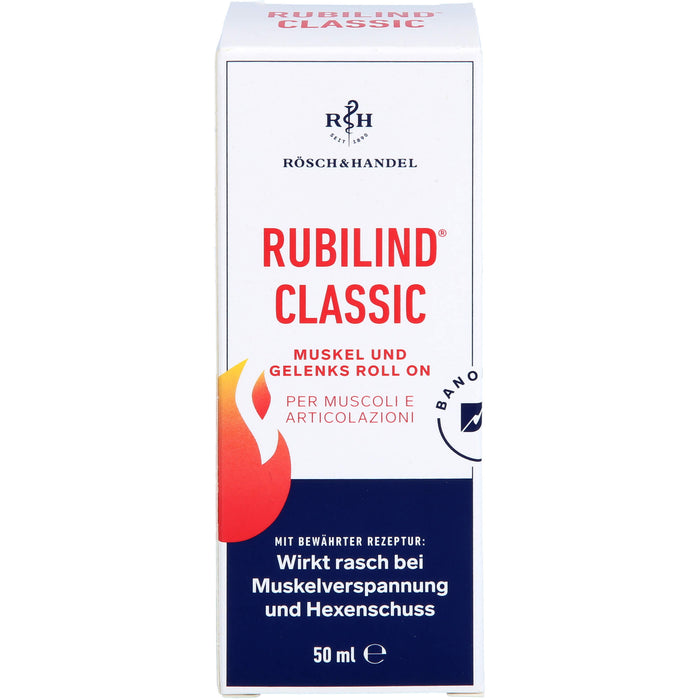 RUBILIND Classic Muskel und Gelenks Roll On, 50 ml XPK