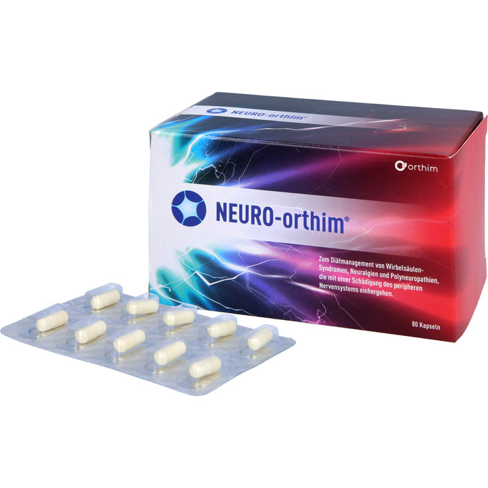 NEURO-orthim Kapseln bei Wirbelsäulensyndromen, Neuralgien und Polyneuropathien, 80 pc Capsules