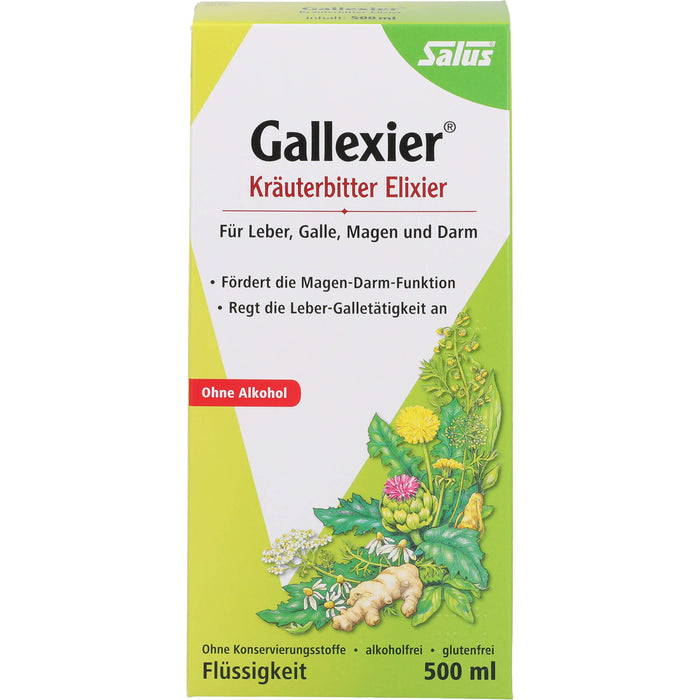 Salus Gallexier Kräuterbitter Elixier, 500 ml Lösung