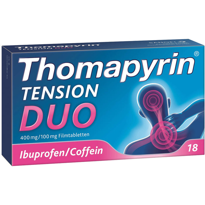 Thomapyrin Tension duo 400 Filmtabletten, 18 pc Tablettes