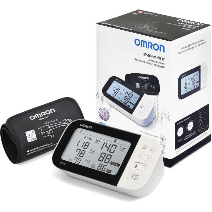 OMRON M500 Intelli IT Oberarm Blutdruckmessgerät, 1 St